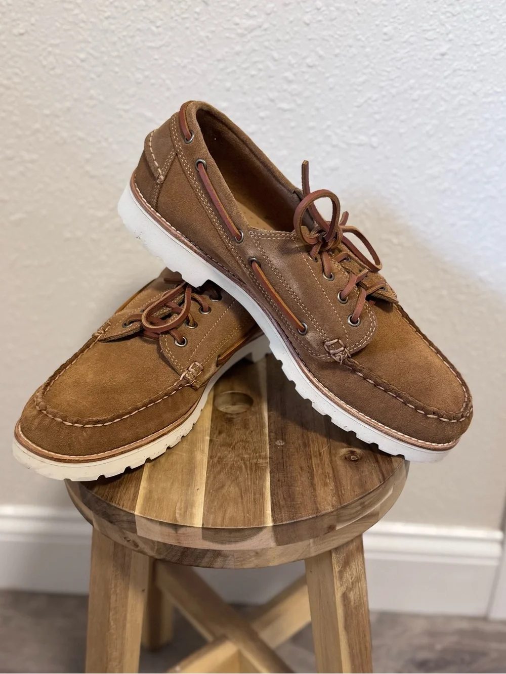 G.H. Bass Ranger Camp Moc Suede Brown Shoes Men’s 12 NIB